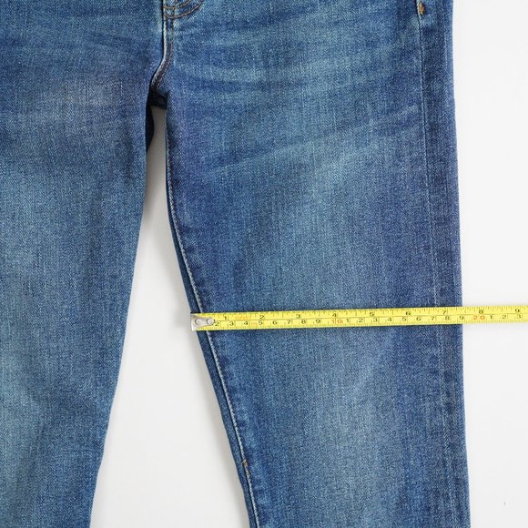 J. Crew Selvedge Toothpick Stretch Denim Skinny Jeans Womens Size 25 Dark Wash - Picture 11 of 13